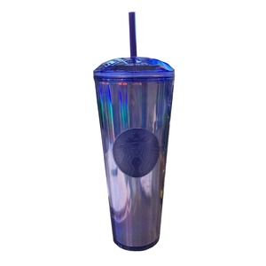 Starbucks Fall Halloween 2022 Purple Iridescent Kaleidoscope Cold Cup Tumbler